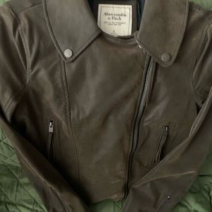 Abercombrie size small leather jacket. Used a few times. In great condition.